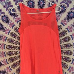 Neon pink workout tank top